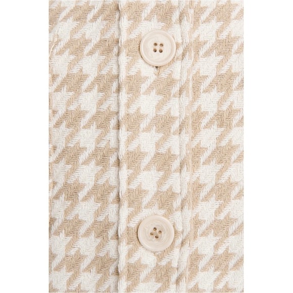 NWT REVOLVE X PISTOLA Houndstooth Wool Blend Oversized Button Up Shirt Jacket XL - Picture 11 of 13